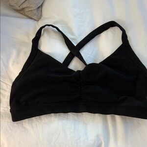 Vuori Midnight Black Crossback Bralette